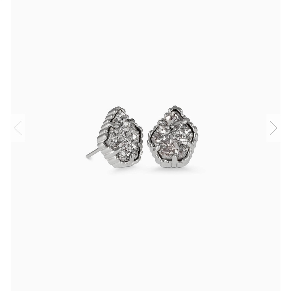 Kendra Scott Tessa Earrings In Platinum Drusy
